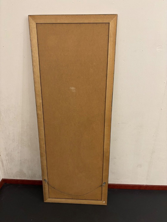 Image 1 of Grote wandspiegel – zwart/gouden lijst – Louis Philippe / Hollywood Regency stijl