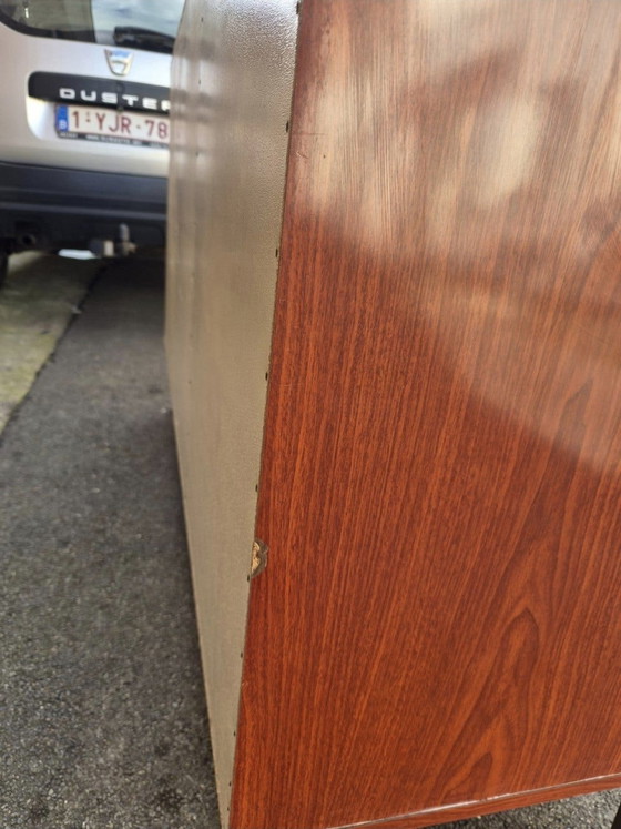 Dressoir Meurop Pierre Guariche – High boards, Wood, Chrome (photo 9 of 11)