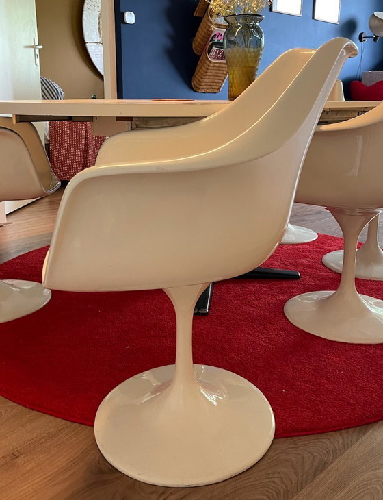 Image 1 of 5x Tulip Foot Dining Chairs | Space Age