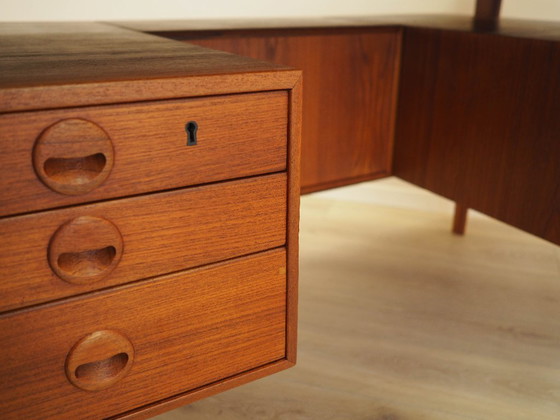 Image 1 of Scrivania in teak, design danese, anni '70, designer: Kai Kristiansen