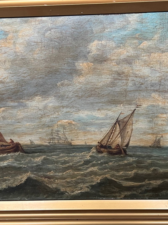 "Seascape". Oil on wood panel. – Paintings & Drawings (photo 4 of 7)