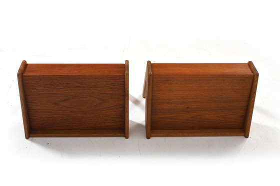 Image 1 of Mid-Century Danish Wall-Mounted Nightstands by Ølholm