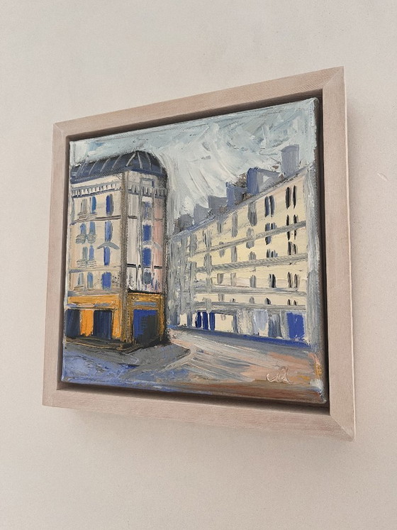 Small Painting - 20 x 20 - 'Paris' by Maja A Chris – Paintings & Drawings, Canvas (photo 9 of 10)