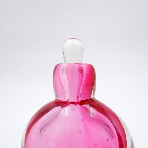 Image 1 of Flacon de parfum "Sommerso" en verre rose et transparent