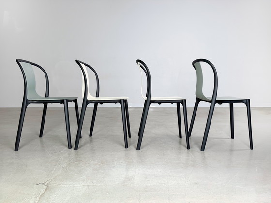 Image 1 of Conjunto de 2 sillas Vitra Belleville Ronan Erwan Bouroullec Outdoor Cream