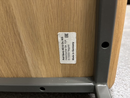 Mesa de centro Rolf Benz 934-2 de roble, color gris Umbra.