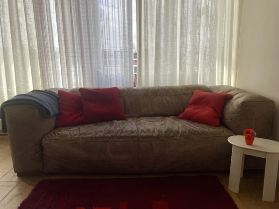 Image 1 of Divano vintage in pelle marrone