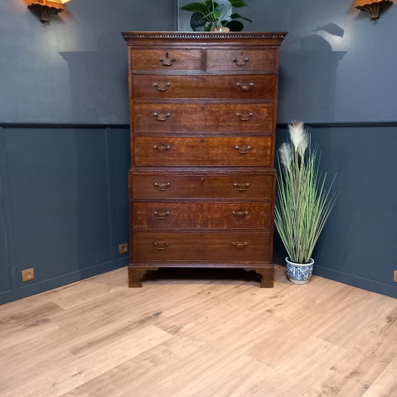 Image 1 of George III chest on chest ladekast uit 1830