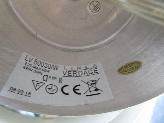 Image 1 of Lampe suspendue Linea Verdace en acier inoxydable.