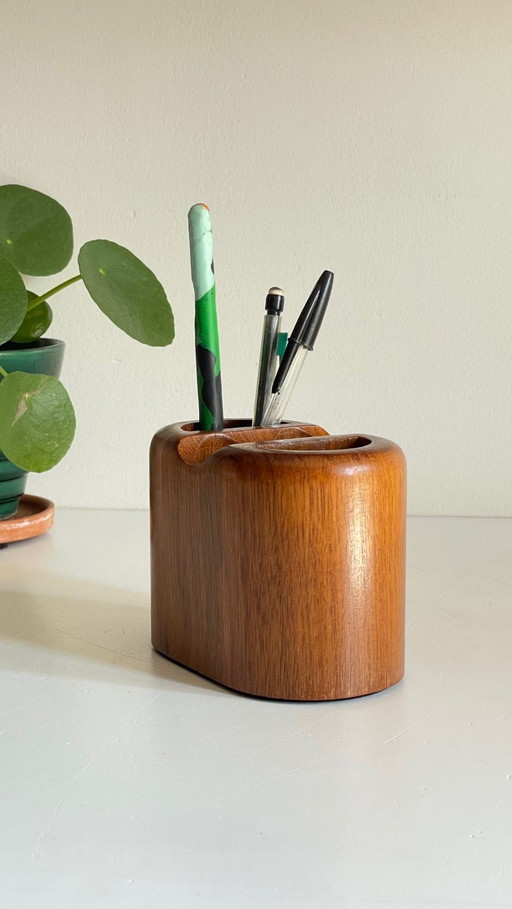 POT à Crayons Teck VINTAGE 