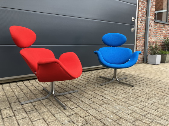 Image 1 of 2x Artifort Big Tulip 1e Editie 1958 Pierre Paulin Onberispelijke Nieuwstaat!!