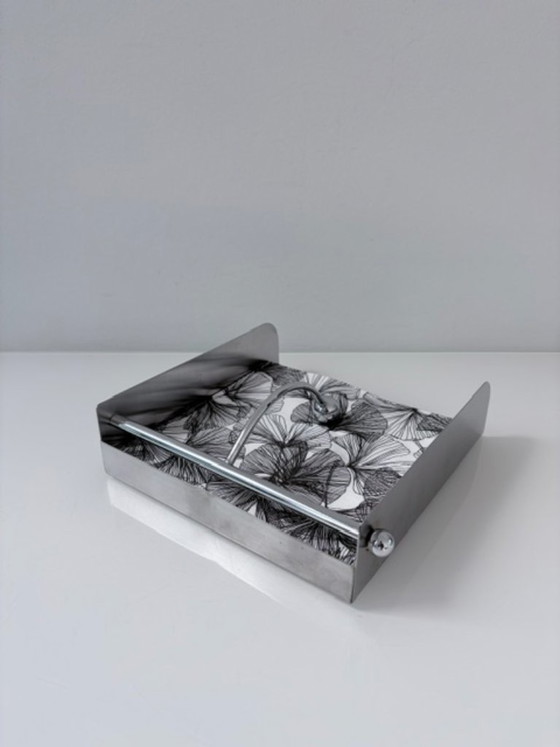 Porte-serviettes vintage en acier inoxydable avec poids – Accessoires de table (photo 5 of 13)