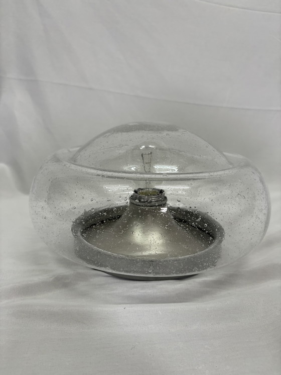 Image 1 of Applique ou plafonnier vintage en verre bulle Doria Leuchten '60
