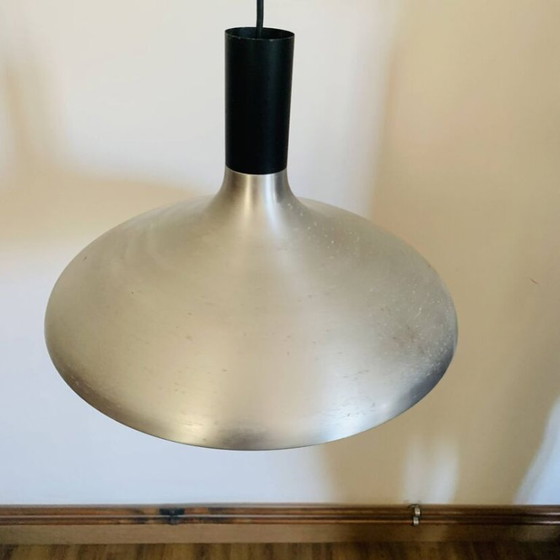 Vintage Aluminum Pendant Light – Space Age Design 1960s-1970s – Pendant lamps, Aluminium (photo 4 of 7)