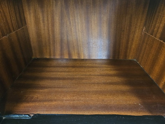 1960s Mahogany Burl Nightstands With Glass Tops – Wood (photo 17 of 20)
