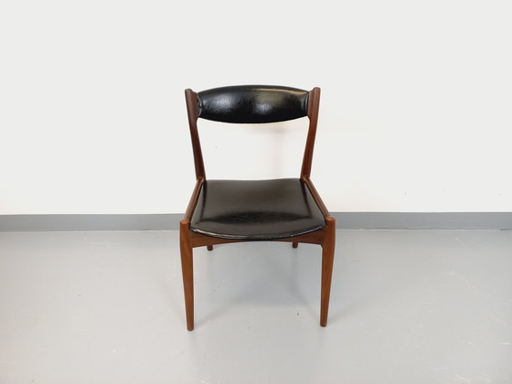 Image 1 of Vintage Scandinavian Teak and Skai Chair from the 50s and 60s