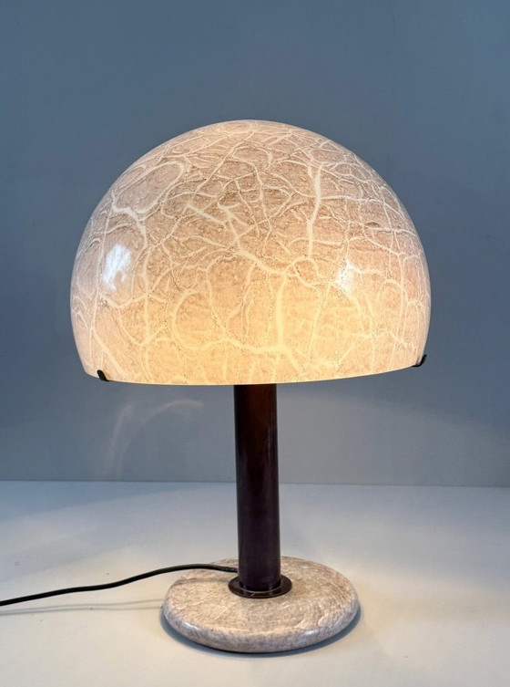 Image 1 of Lampe de table/champignon de Ludovico Diaz de Santillana pour Venini, modèle : 832, Italie, années 1960, exemplaire rare