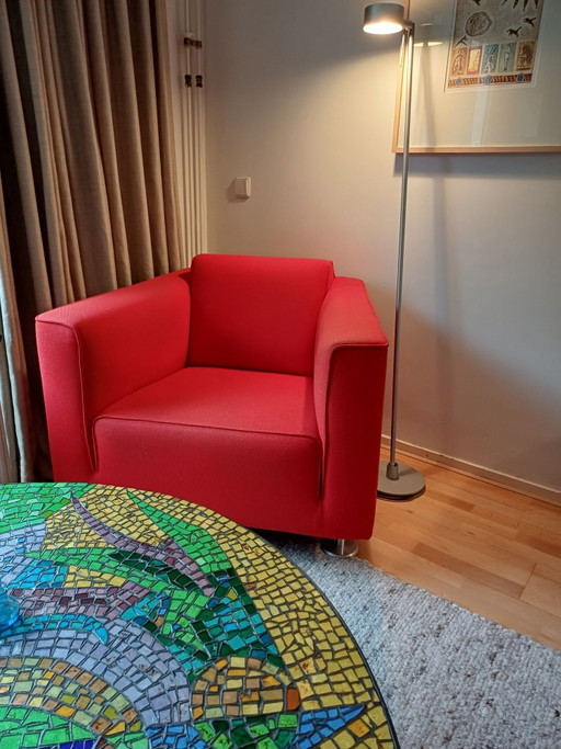 Fauteuil Cube Rouge