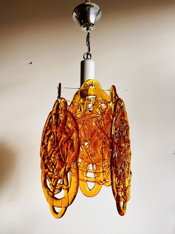 Image 1 of Mid-Century Murano Vistosi Mazzega Lamp