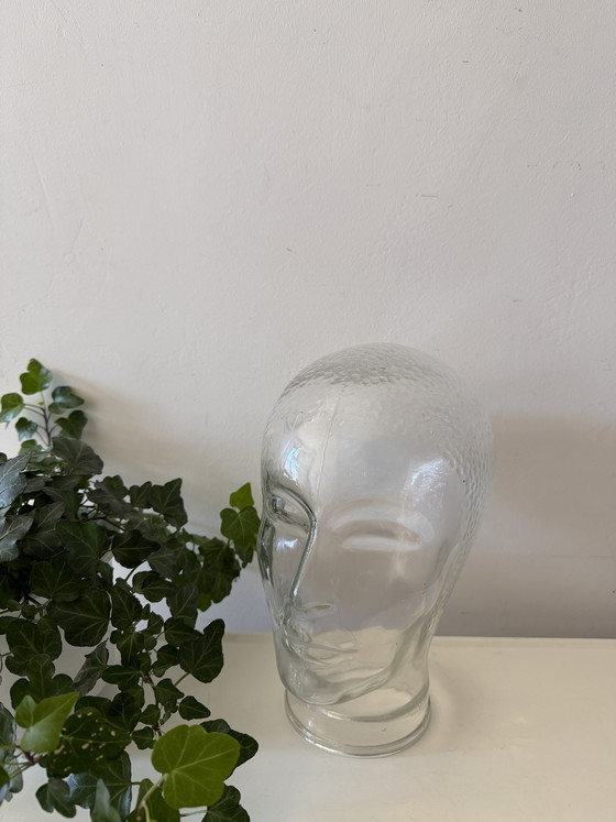 Image 1 of Vintage glazen hoofd