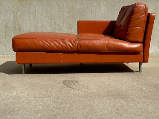 Poltrona Frau Chaise Longue Cognac Leather Italian Design – fauteuils (photo 2 of 14)