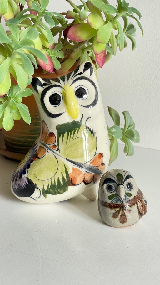 Búho de cerámica hecho a mano – decoratieve objecten, Ceramic