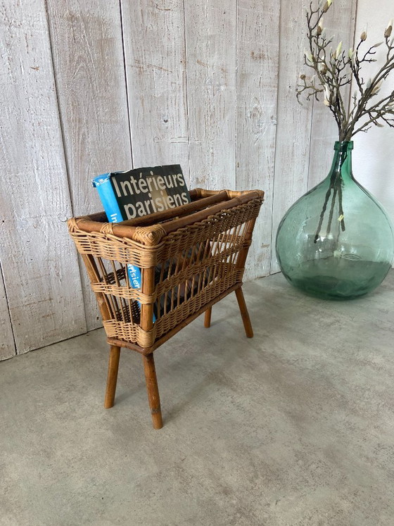 Porte Revues Vintage – Porte-revues, Rattan, Wood (photo 5 of 6)