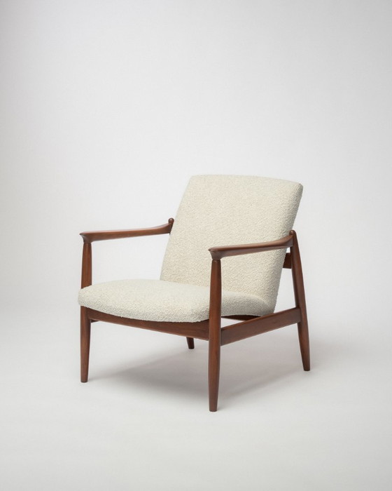Image 1 of Edmund Homa GFM-64 Mid Century Fauteuils - Gerestaureerd Pools ontwerp uit 1960, Set van 2
