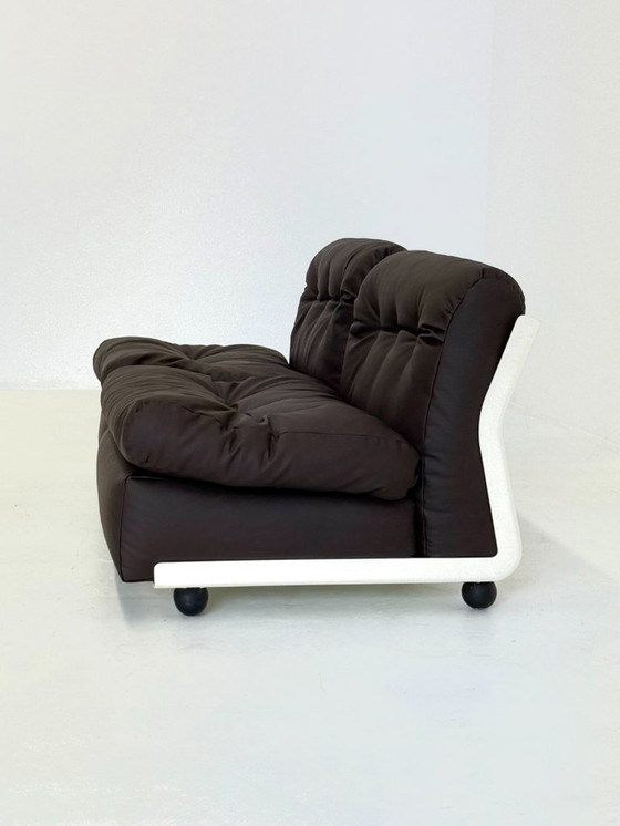 Image 1 of Ensemble canapé/fauteuil modulable Amanta de Mario Bellini pour C&B Italia, couleur marron foncé