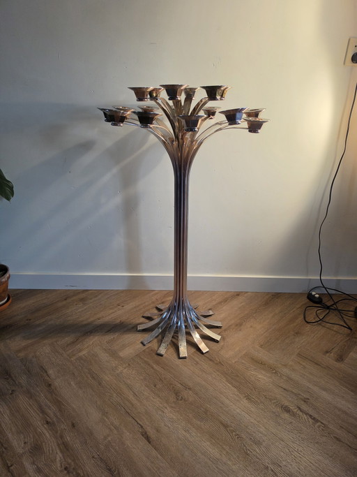 Fink Belvedere Verzilverde Kandelaar XXL 102cm