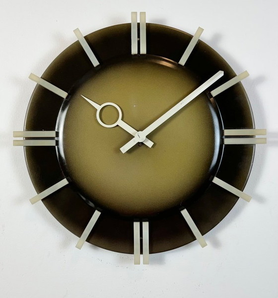 Image 1 of Industrial Office Wall Clock from Pragotron, 1970s