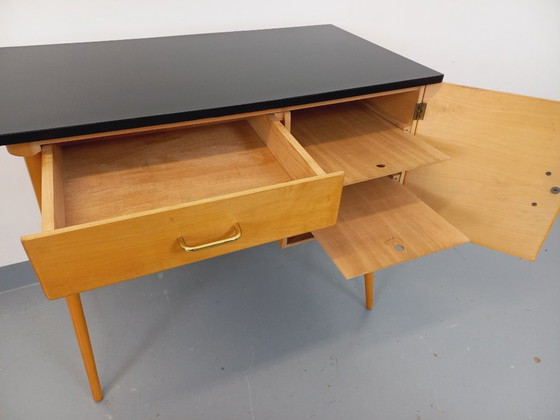 Image 1 of Vintage Baumann wooden desk from the 1950s