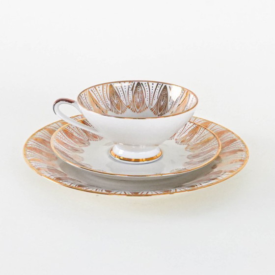 Image 1 of Porseleinen kopje, Duits ontwerp, jaren 70, vervaardigd door Bavaria Elfenbein Porzellan