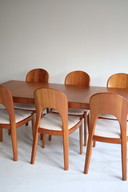 Set di 6 sedie da pranzo modello Morten, Niels Koefoed, anni '60