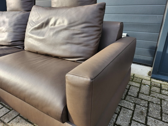 Image 1 of Jori - Canapé d'angle Tigra avec table basse et pouf supplémentaire