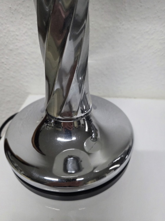 Lampade da tavolo italiane vintage, in cromo e vetro, anni '70 – Chrome (photo 11 of 15)