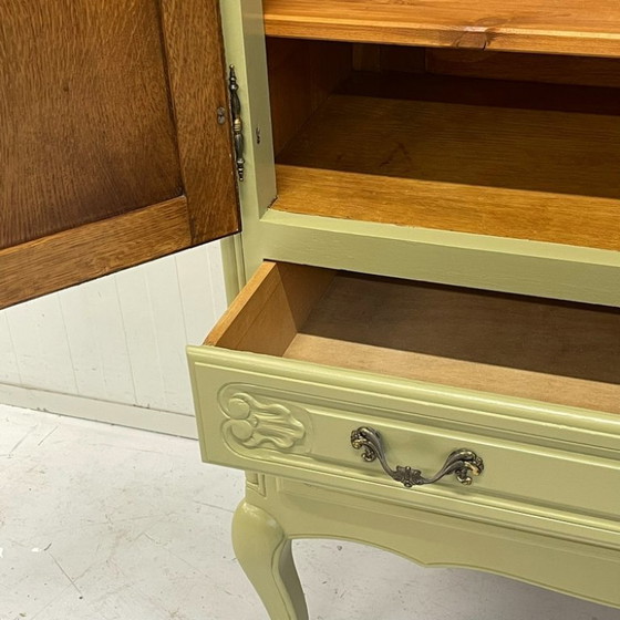 Mobile TV Queen Anne Restyle Verde Oliva Credenza Cassettiera – Credenze alte, Wood (photo 12 of 12)