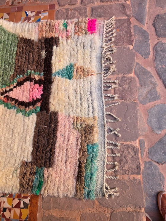 Image 1 of Boujaad-Teppich, rosa & cremefarben, 150 x 100 cm