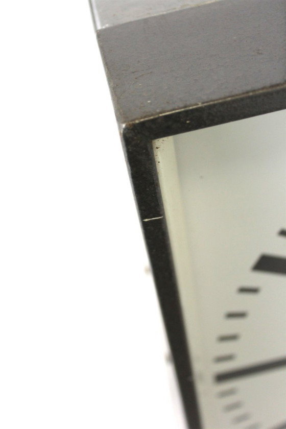 Image 1 of Große, doppelseitige Eisenbahnuhr von Pragotron, 1980er Jahre