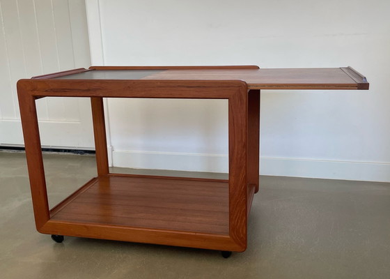 Image 1 of Scandinavian Design Teak Bar Cart, Trolley, Side Table, 1960s