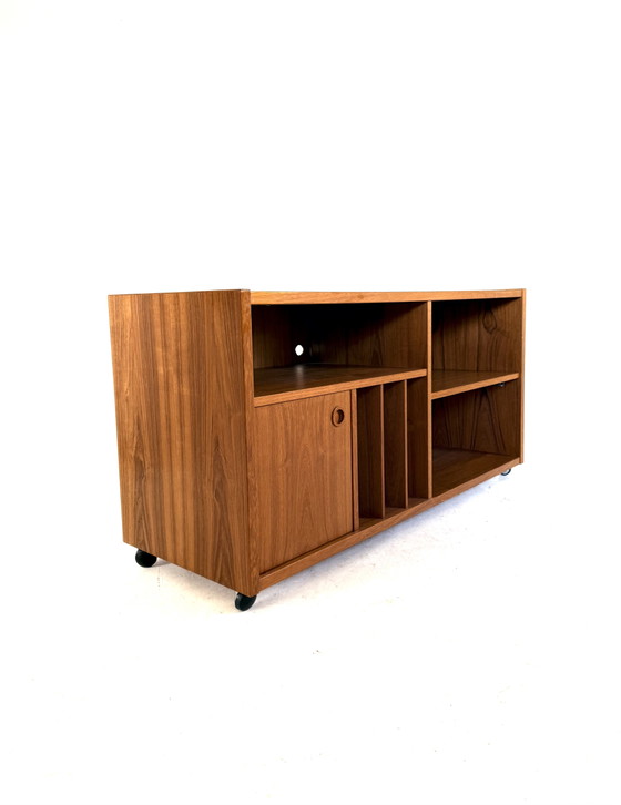 Mobile TV/mobile LP vintage in teak, Danimarca, Bornholm Møbelfabrik '70 – Mobili TV, Wood, Metal (photo 11 of 11)