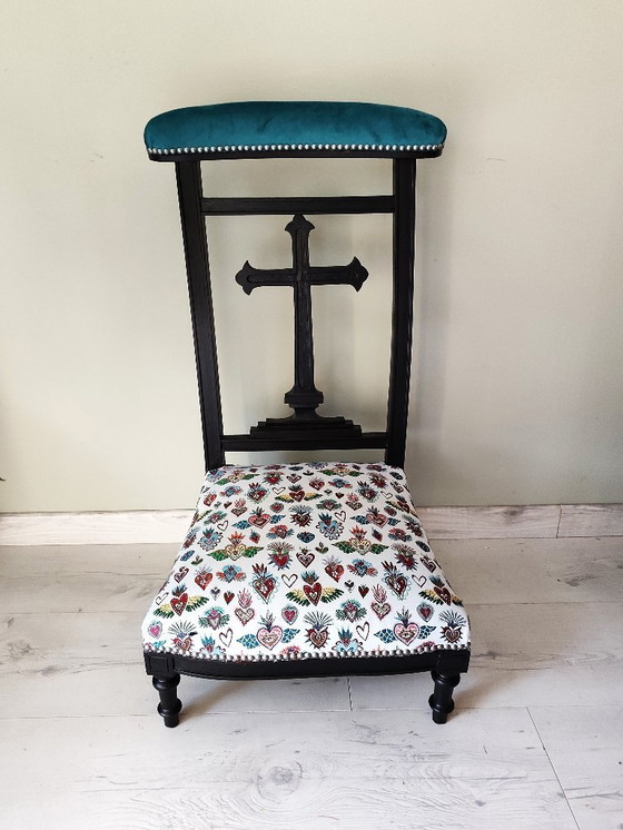 Image 1 of antico tavolo da preghiera restaurato