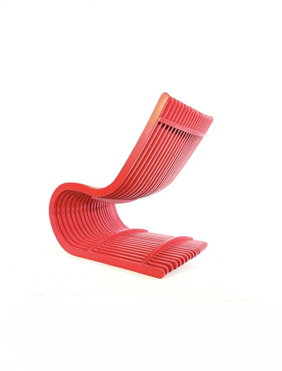 Image 1 of Vintage parametric armchair, Piegatto '80s style
