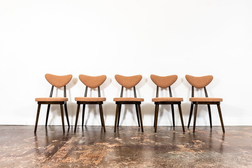 Set of 5 Chairs No 124 by H & J Kurmanowicz, Poland, 1950’s