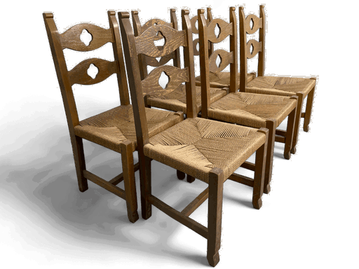 6x Vintage dining chairs