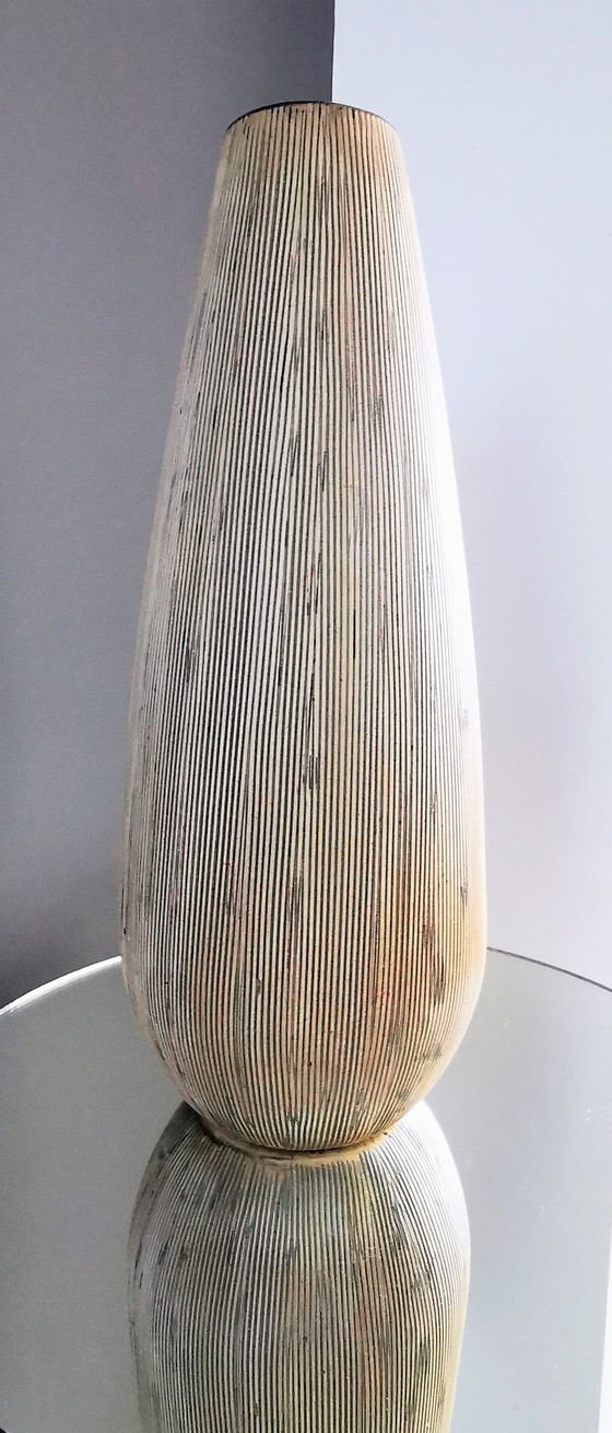 Image 1 of British School Glazed Stoneware/Ceramics. Sgraffito, late 20th century