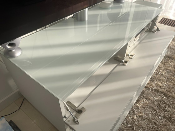 Image 1 of Mueble de TV Spectral Catena blanco/cristal blanco/cromo