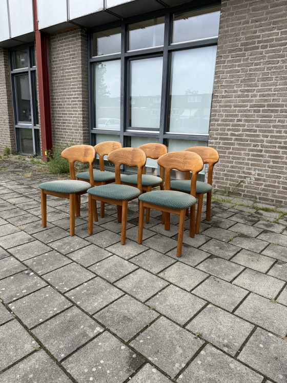 Image 1 of 6x vintage eetkamerstoel, Juul Kristensen ‘80