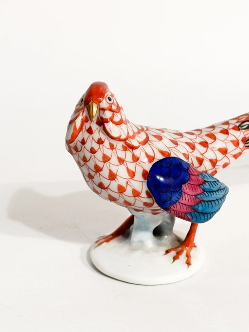 Scultura di fagiano in porcellana Herend dipinta a mano, anni '70. – beeldhouwkunst, Porcelain (photo 2 of 6)