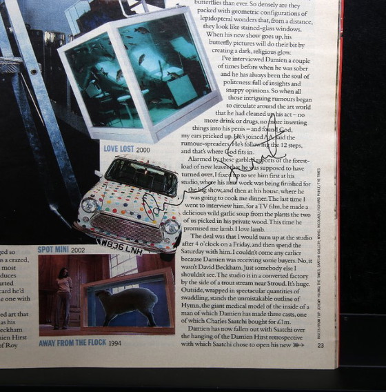 Image 1 of Hirst, Damien - The Sunday Times magazine - 24 agosto 2003 - 2 volte autografato